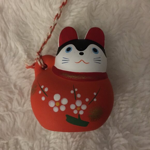 Vintage Kitsch Inu Hariko Dorei Bell Pair Made In Japan - Picture 14 of 16